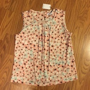 Calvin Klein Floral Blouse Sz XL
